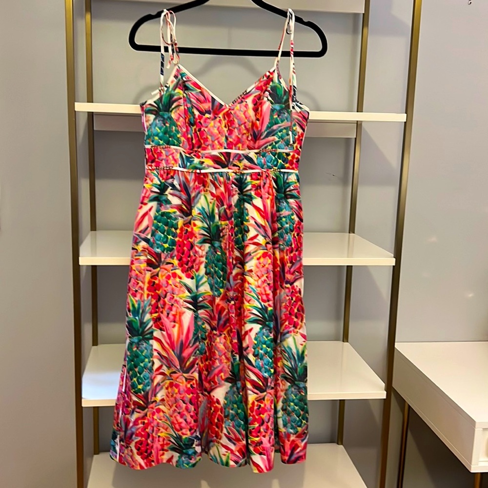 J. Crew colorful pineapple dress